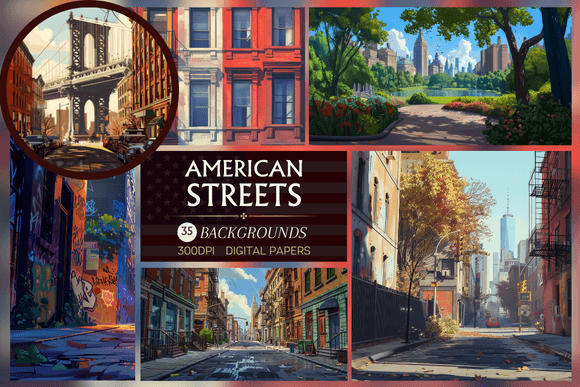 American Streets - Backgrounds: Capture Urban Energy