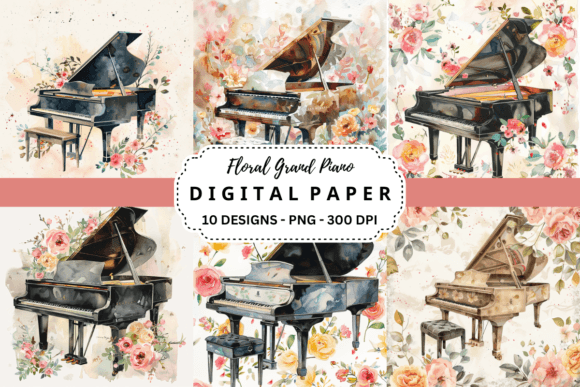 Elegant Visuals: Why Floral Grand Piano Backgrounds Are a Designer’s Secret Weapon