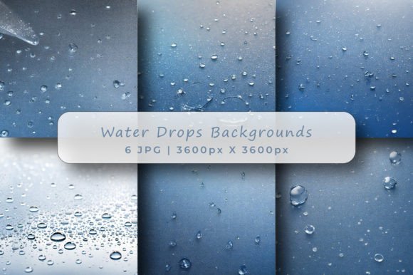 Elevate Your Designs with Beautiful Water Drops Backgrounds