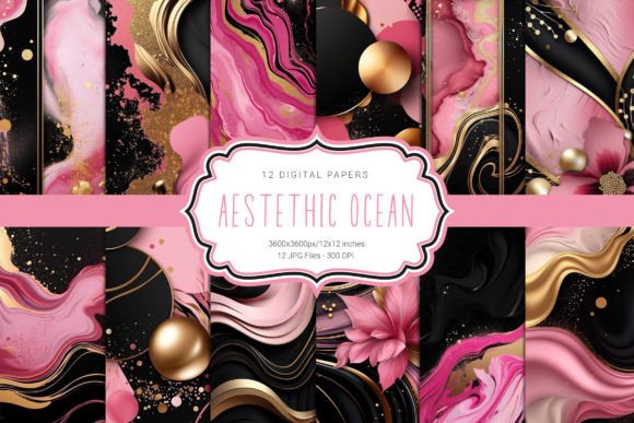 Elevate Your Designs with Pink & Gold Luxurious Backgrounds