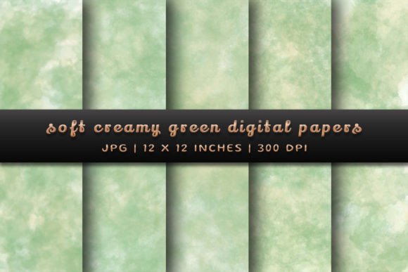 Elevate Your Projects with Soft Creamy Green Watercolor Backgrounds