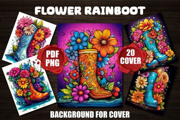 Flower Rainboot Backgrounds: A Fresh Canvas for Creative Projects