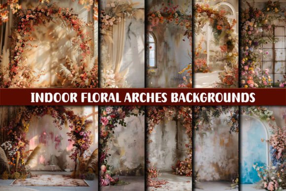 Indoor Floral Arches Backgrounds: Elevate Your Creative Projects
