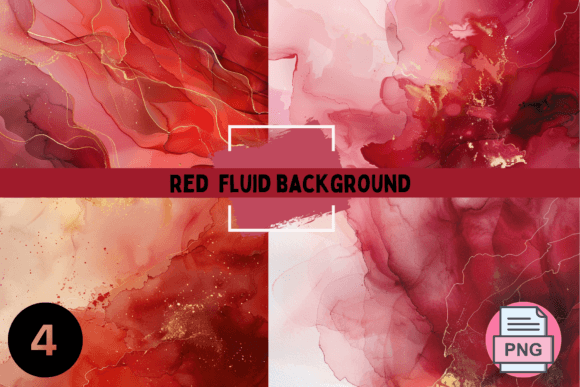 Red Fluid Backgrounds: A Canvas of Energy
