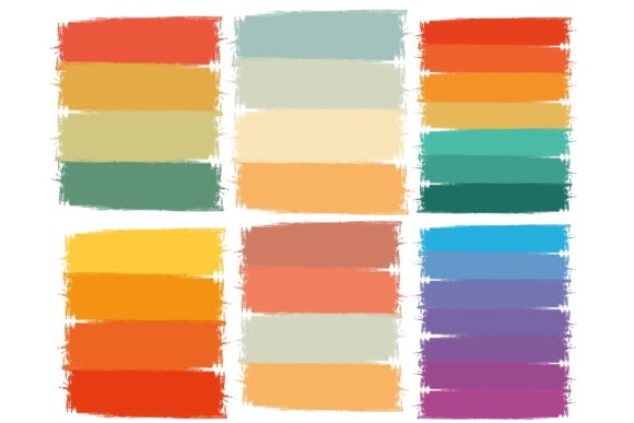 Retro Backgrounds Vaporwave Sunset 6 Set