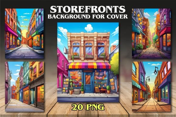 Storefronts Backgrounds for Covers: A Designer's Toolkit for Visual Storytelling