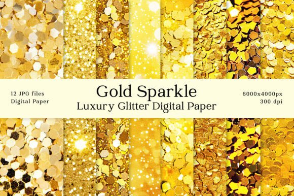Transform Your Projects with Luxury Gold Sparkle Glitter Backgrounds