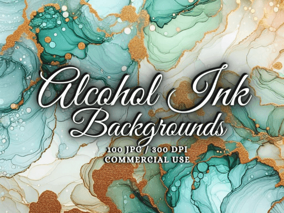 Unlock Creative Flow with Alcohol Ink Backgrounds - Digital Papers