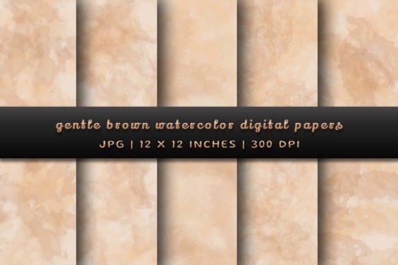 Warmth and Sophistication: Using Gentle Brown Watercolor Backgrounds
