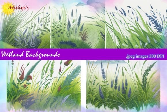 Wetland Backgrounds: Natural Textures for Creative Design