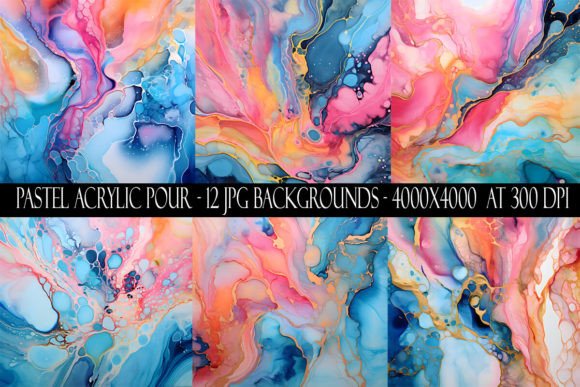 Why Pastel Acrylic Poured Backgrounds Elevate Modern Design Projects